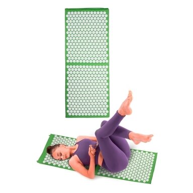 Akupresūros kilimėlis inSPORTline AKU-1000 125x50 cm, žalias Akupresūros kilimėlis inSPORTline AKU-1000 125x50 cm, žalias