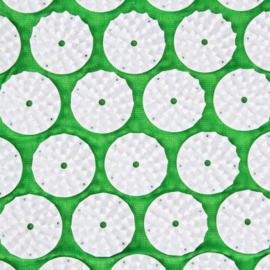 Akupresūros masažuoklis-aplikatorius (pagalvėlė + kilimėlis) inSPORTline Alavea, žalias 9