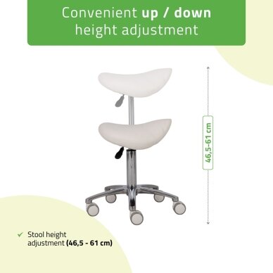 Balno tipo meistro kėdė HABYS LILA – aliuminio bazė 4