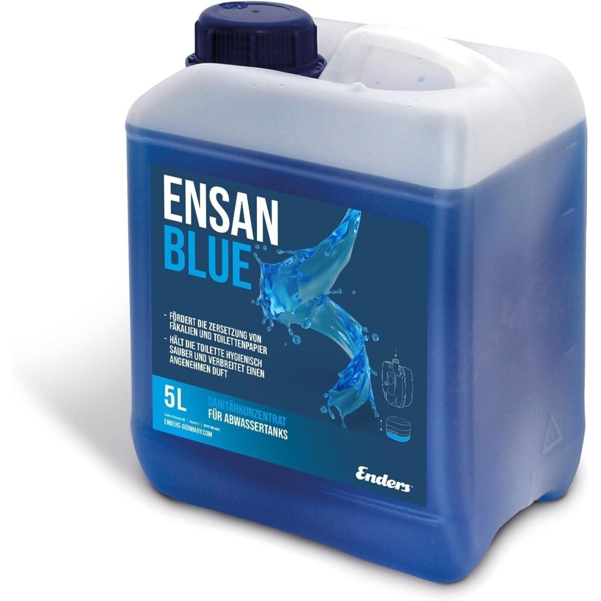 Biotualetų sanitarinis skystis Enders Ensan Blue – 5 l Biotualetų sanitarinis skystis Enders Ensan Blue – 5 l
