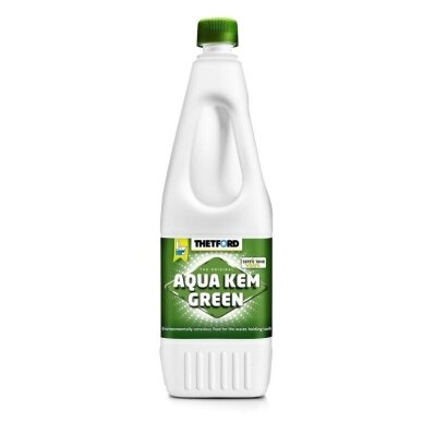 Biotualetų sanitarinis skystis Thetford Aqua Kem Green – 1,5 l Biotualetų sanitarinis skystis Thetford Aqua Kem Green – 1,5 l