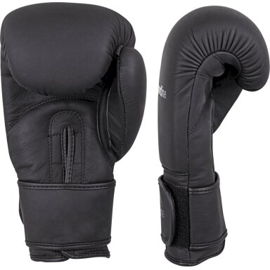 Odinės bokso pirštinės inSPORTline Kuero, juodos, 8 oz