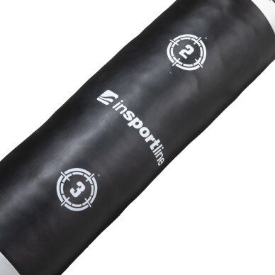 Pakabinamas bokso maišas inSPORTline Robkin 180 × 35 cm, juodai baltas 3