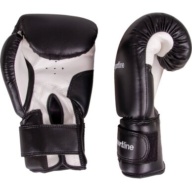 Bokso pirštinės inSPORTline Metrojack, juodos/baltos, 12 oz 1 Bokso pirštinės inSPORTline Metrojack, juodos/baltos, 12 oz 1