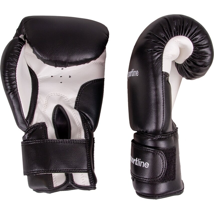 Bokso pirštinės inSPORTline Metrojack, juodos/baltos, 10 oz 1