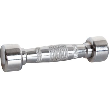 Chromuotas hantelis inSPORTline Crossteel 2 kg