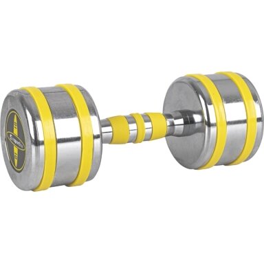 Chromuotas hantelis inSPORTline Yellsteel 10 kg