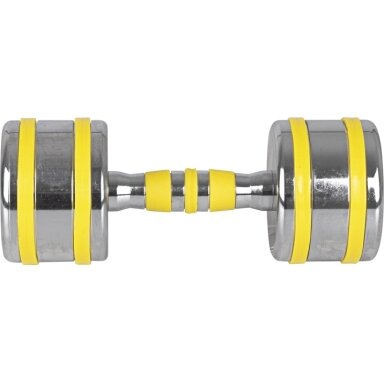 Chromuotas hantelis inSPORTline Yellsteel 10 kg