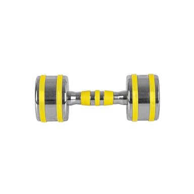 Chromuotas hantelis inSPORTline Yellsteel 6 kg