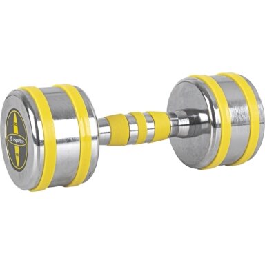 Chromuotas hantelis inSPORTline Yellsteel 8 kg