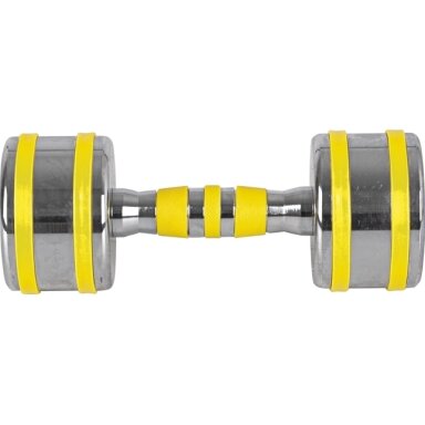 Chromuotas hantelis inSPORTline Yellsteel 8 kg
