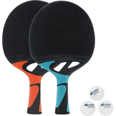 Stalo teniso rinkinys Cornilleau Tacteo DUO Pack – 2 lauko raketės ir 3 kamuoliukai