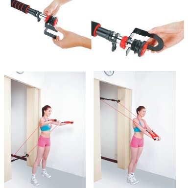 Prisitraukimų skersinis durų angai inSPORTline Double Lift