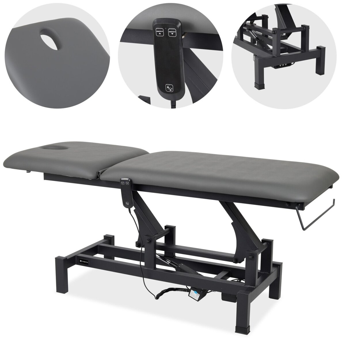 Elektrinis masažo stalas HABYS Fortis 2 – 2 dalių, 49–86 cm 1 Elektrinis masažo stalas HABYS Fortis 2 – 2 dalių, 49–86 cm 1