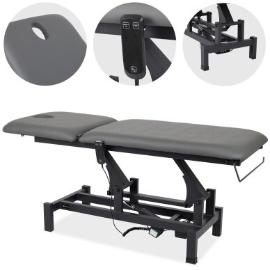 Elektrinis masažo stalas HABYS Fortis 2 – 2 dalių, 49–86 cm 1