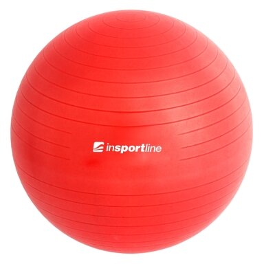 Gimnastikos kamuolys + pompa inSPORTline Top Ball 65cm - Red