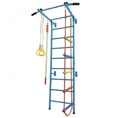 Gimnastikos sienelė vaikams, šviesiai mėlyna 223 x 108 x 87.5 cm Gimnastikos sienelė vaikams, šviesiai mėlyna 223 x 108 x 87.5 cm