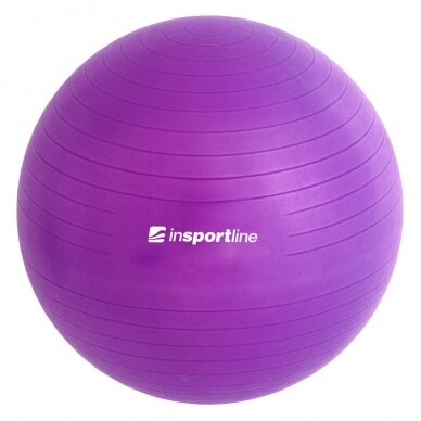 Gimnastikos kamuolys + pompa inSPORTline Top Ball 75cm - Purple