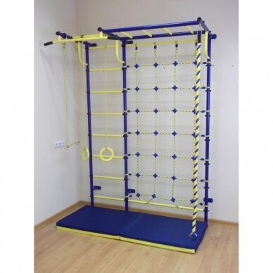 Gimnastikos sienelė Pioner-CC, mėlyna-geltona 1