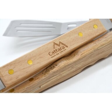 Grilio įrankių rinkinys Cattara Wood – 3 vnt.