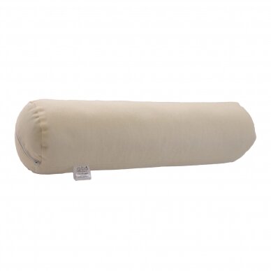 Grikių lukštų pagalvė – volelis 46×13 cm, smėlio