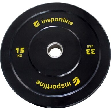 Svoris grifui inSPORTline Bumper Plate Lite OL 15 kg