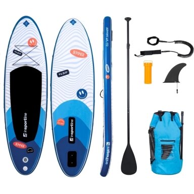 SUP irklentė su priedais inSPORTline Wavelet 9'6" Blue