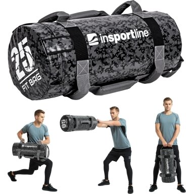 Jėgos maišas su rankenomis inSPORTline Fitbag Camu 25 kg
