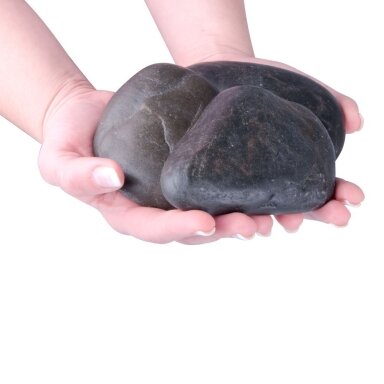 Lavos masažo akmenų rinkinys inSPORTline River Stone 10-12 cm, 3 vnt.