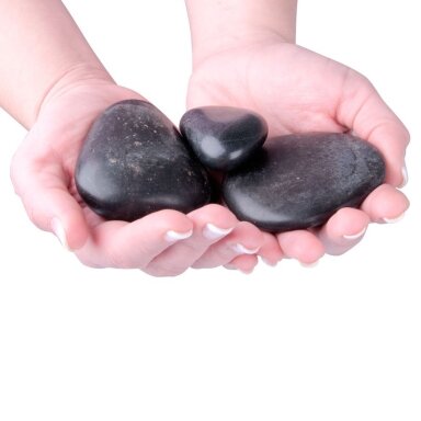 Lavos masažo akmenų rinkinys inSPORTline River Stone 6-8 cm, 3 vnt.
