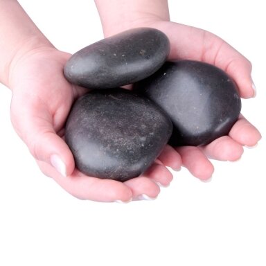 Lavos masažo akmenų rinkinys  inSPORTline River Stone 8-10 cm, 3 vnt.