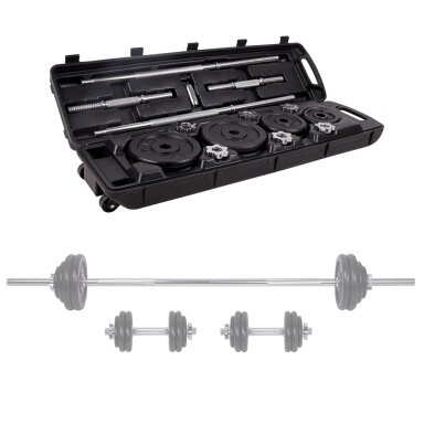 Štangos ir hantelių rinkinys inSPORTline 5–50 kg