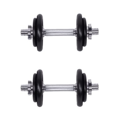 Keičiamo svorio plieninių hantelių komplektas inSPORTline 2x10kg