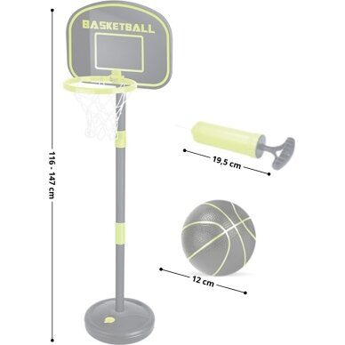 Vaikiškas krepšinio stovas inSPORTline BBS580 116–147 cm 3