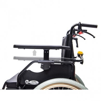 Lengvo lydinio neįgaliojo vežimėlis sunkiasvoriui LIGHTMAN COMFORT PLUS XL 4