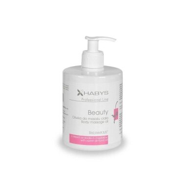 Masažo aliejus HABYS Beauty – su migdolų aliejumi ir vitaminu E, 450 ml Masažo aliejus HABYS Beauty – su migdolų aliejumi ir vitaminu E, 450 ml