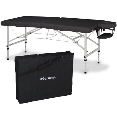 Sulankstomas masažo stalas AVENO LIFE Torina Matt Touch – plieninis, 71 cm, 2 spalvos
