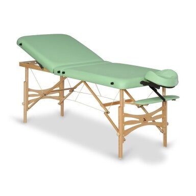 Sulankstomas masažo stalas HABYS Panda Plus Light Wood 70 Vinyl Flex – medinis, 3 dalių, reguliuojamas Sulankstomas masažo stalas HABYS Panda Plus Light Wood 70 Vinyl Flex – medinis, 3 dalių, reguliuojamas