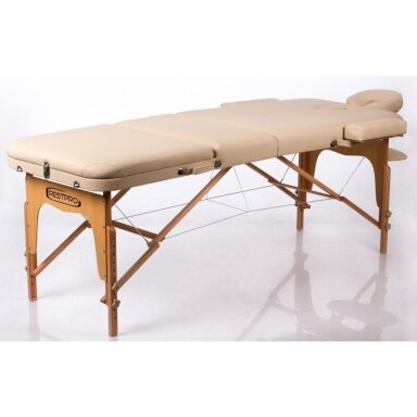 Sulankstomas masažo stalas RESTPRO Memory 3 – 3 dalių, Memory Foam, smėlio