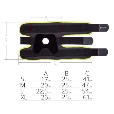 Magnetinis kelio įtvaras inSPORTline Bamboo - S 5