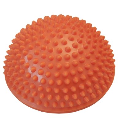 Masažinė pagalvėlė Yate Spiky Half Ball 16 cm, oranžinė