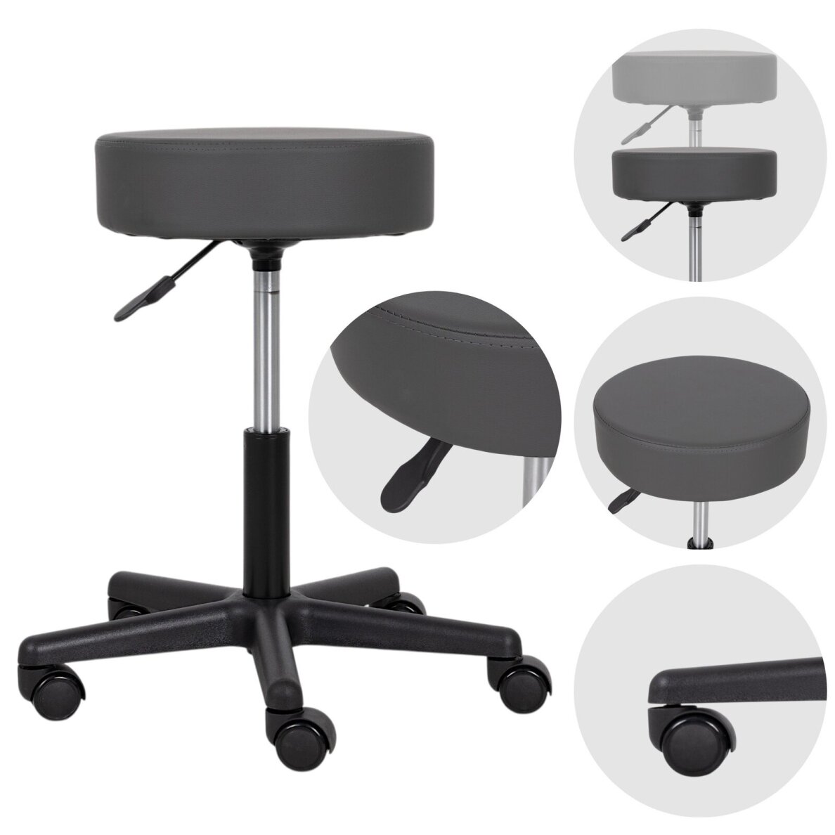 Meistro kėdė HABYS TIMO – 9 cm sėdynė, 45–59 cm