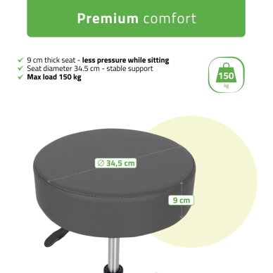 Meistro kėdė HABYS TIMO – 9 cm sėdynė, 45–59 cm 3