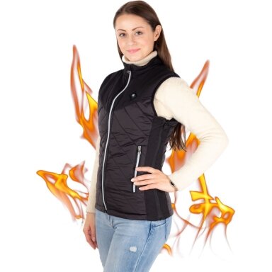 Moteriška šildoma liemenė inSPORTline WARMher - Black XL