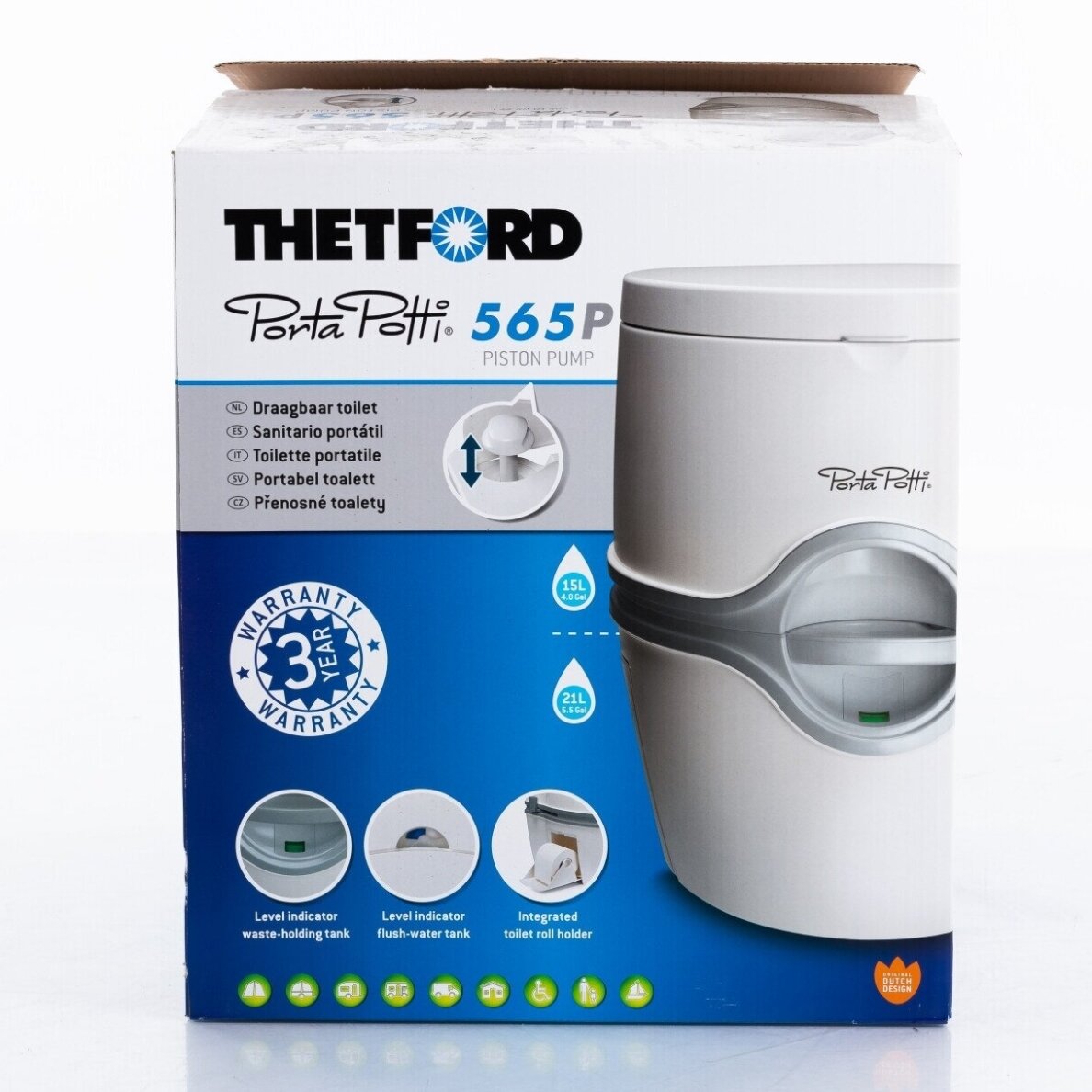 Nešiojamas biotualetas Thetford Porta Potti 565P su rankiniu nuleidimu 9 Nešiojamas biotualetas Thetford Porta Potti 565P su rankiniu nuleidimu 9