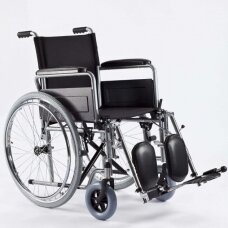 Neįgaliojo vežimėlis su reguliuojamo aukščio nuimamais pakojais
