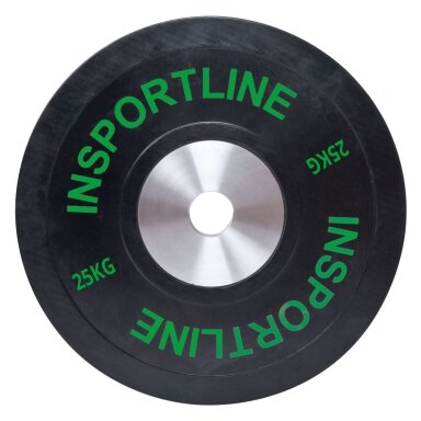 Svoris grifui inSPORTline Bumper Plate 25 kg