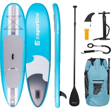SUP irklentė su priedais inSPORTline WaveTrip 10'6" G3 Blue