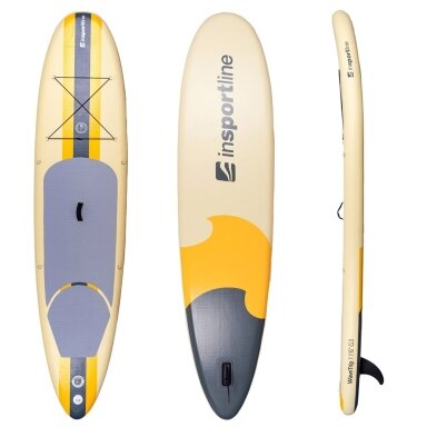 SUP irklentė su priedais inSPORTline WaveTrip 11'6" G3 Yellow
