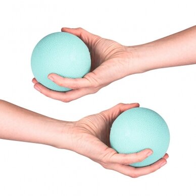 Pasunkinti masažo kamuoliukai inSPORTline Thera 9cm 2x0.4kg